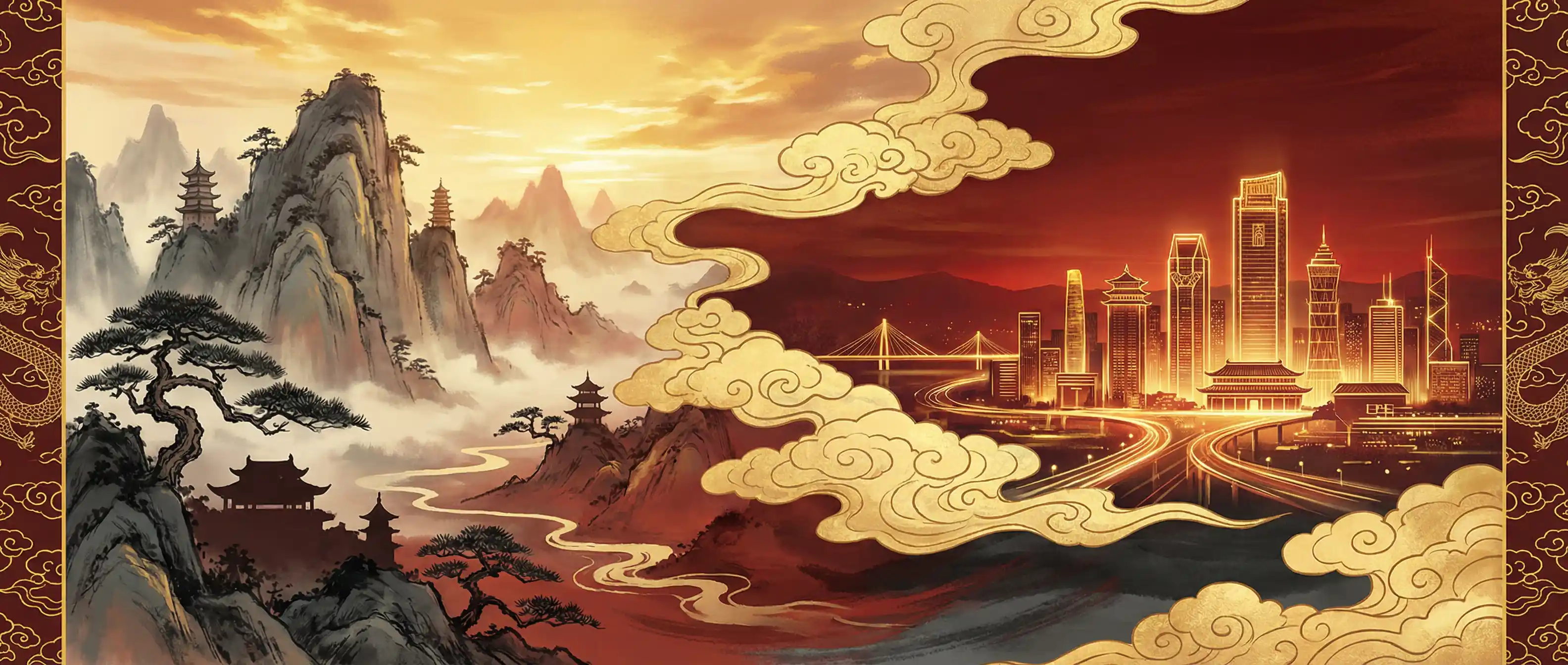 精武战士 华风推荐横幅背景